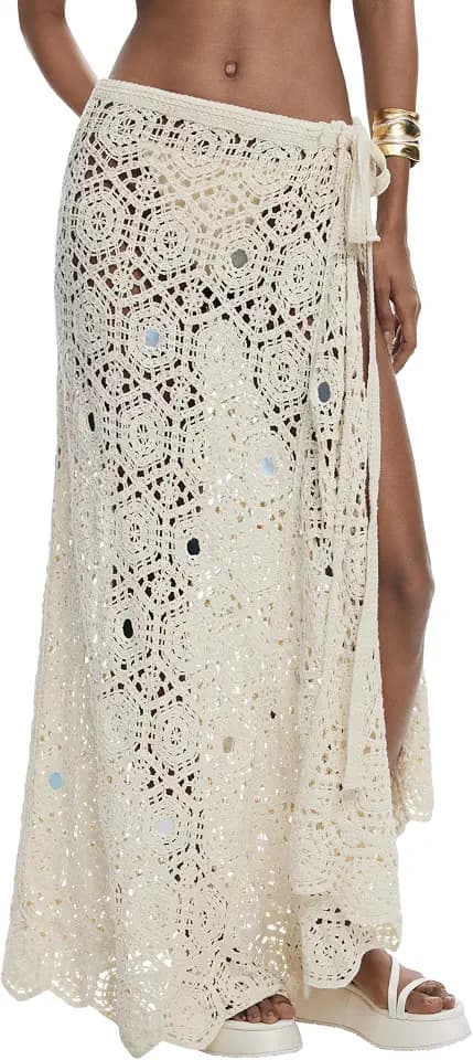 Desigual Women's Accessories Fabric Long White