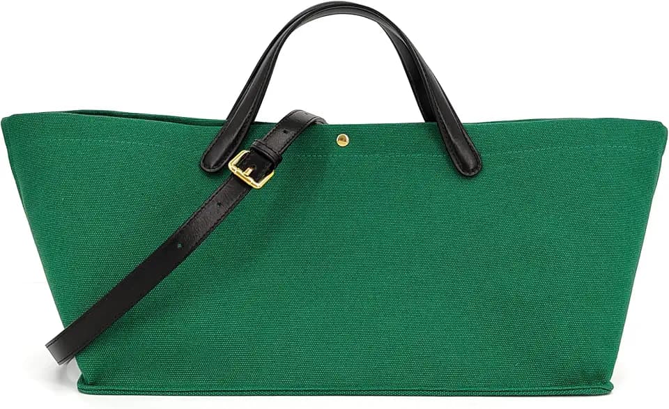 M-ioi-M 2-Piece Large Tote Bag Set for Women with Zipper Pouch