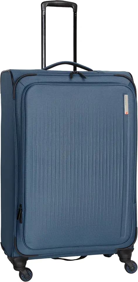 Sharper Image Odyssey 29" Expandable 8-Wheel Spinner Large Checked Luggage Suitcase, Bluefin