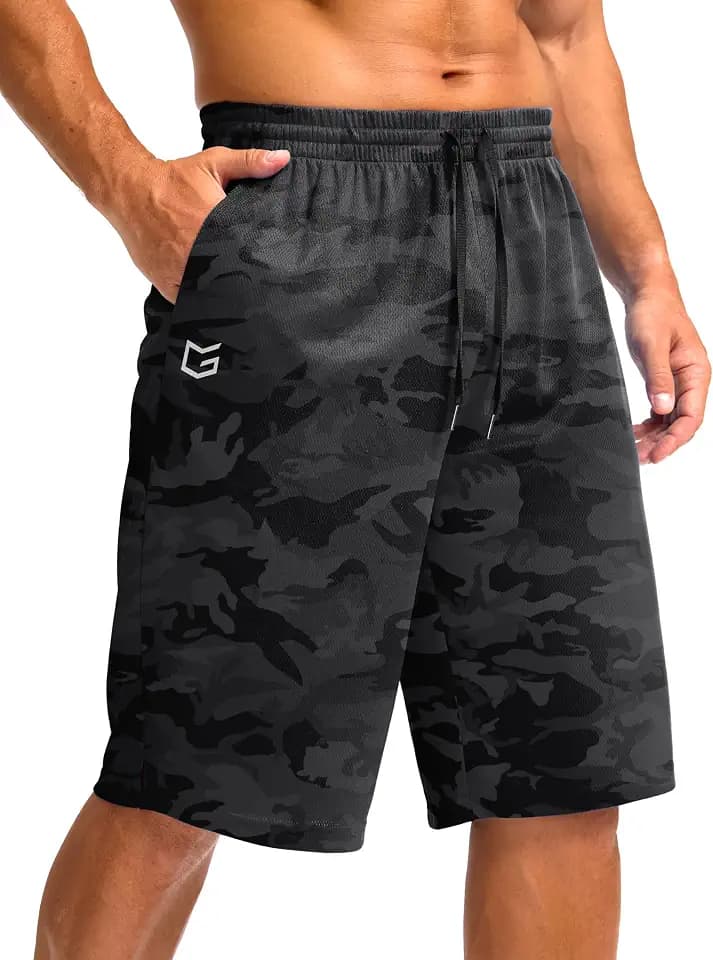 G Gradual Men's Athletic Shorts with Pockets 9"/ 11" Long Basketball Shorts
