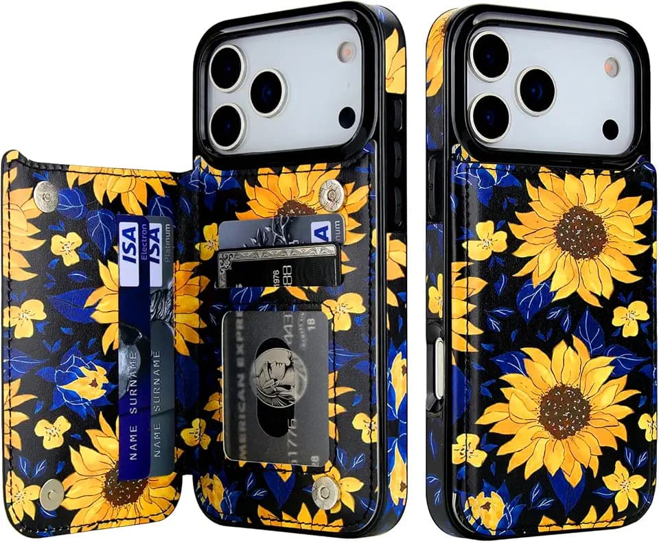 HAOPINSH Wallet Case with Card Holder for iPhone 18 Pro Max & 17 Pro Max