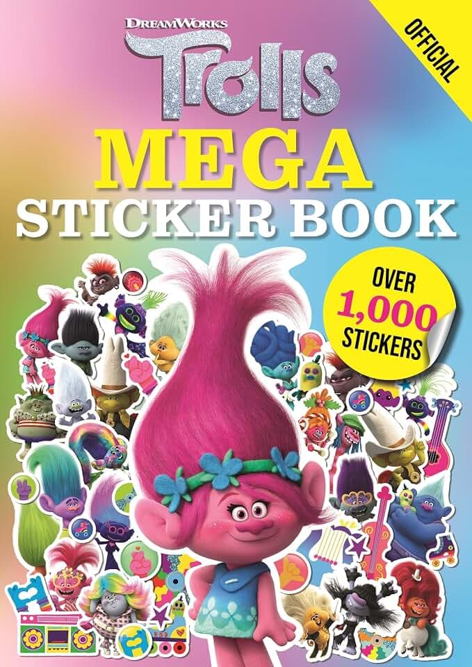 Trolls: Mega Sticker Book: Over 1,000 Stickers! (DreamWorks Trolls)