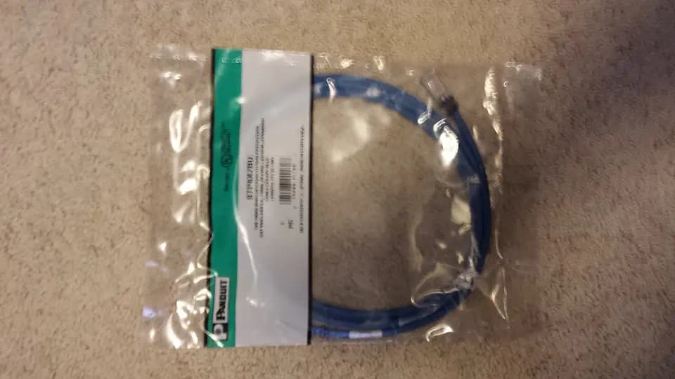 PANDUIT STP6X7BU Blue, CAT 6AMP, Copper Patch Cord, S/FTP CA