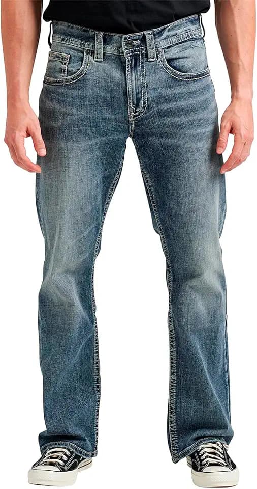 Silver Jeans Co. Mens Craig Easy Fit Bootcut Jeans