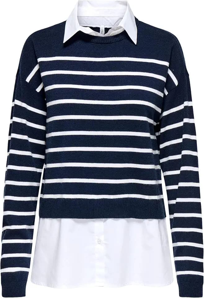 ONLY Damen Onlpayson Ls Mix Pullover KNT Onlpayson Ls Mix Pullover KNT (1er Pack)