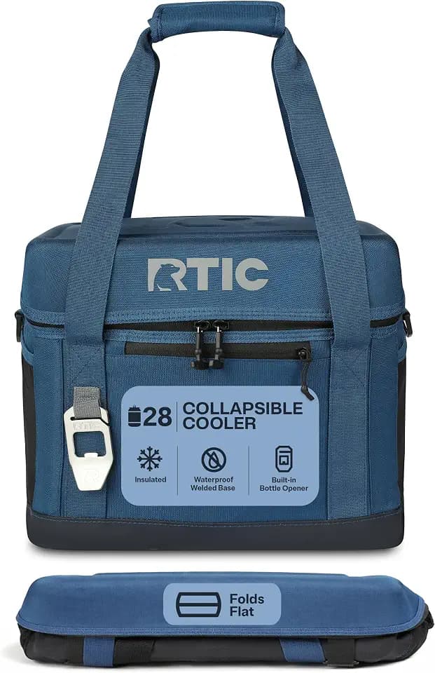 RTIC Everyday Cooler, Soft Sided Portable Insulated Cooling for Lunch, Beach, Drink, Beverage, Travel, Camping, Picnic, for Men and Women