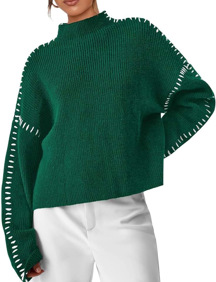 PRETTYGARDEN Womens Chunky Knit Oversized Pullover Sweaters