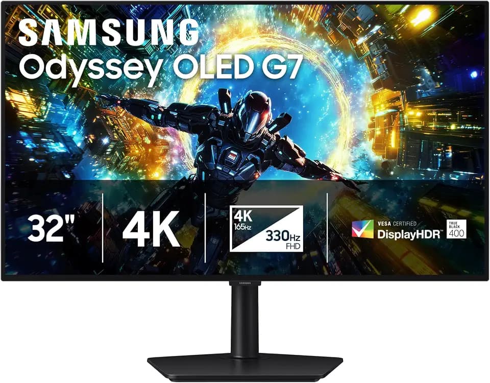 Samsung 32" Odyssey OLED G7 (G73SH) Series Gaming Monitor, 4K Resolution