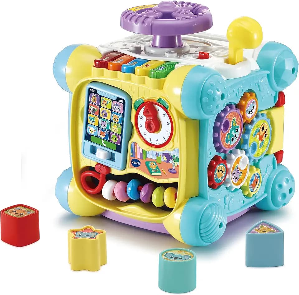 VTech Baby Spielspaß-Entdeckerwürfel – Interaktiver Lernwürfel