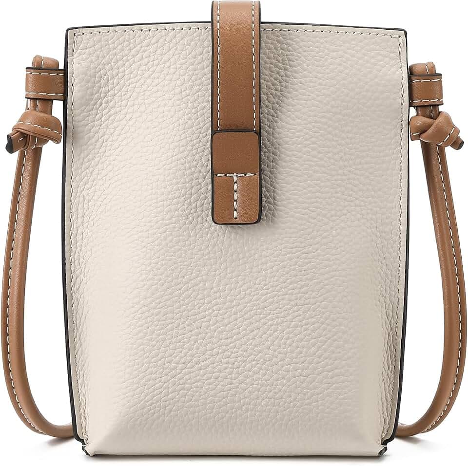 SENDEFN Leather Small Crossbody Bags for Women Phone Purse Minimalism Cell Phone Bag with Card Slot