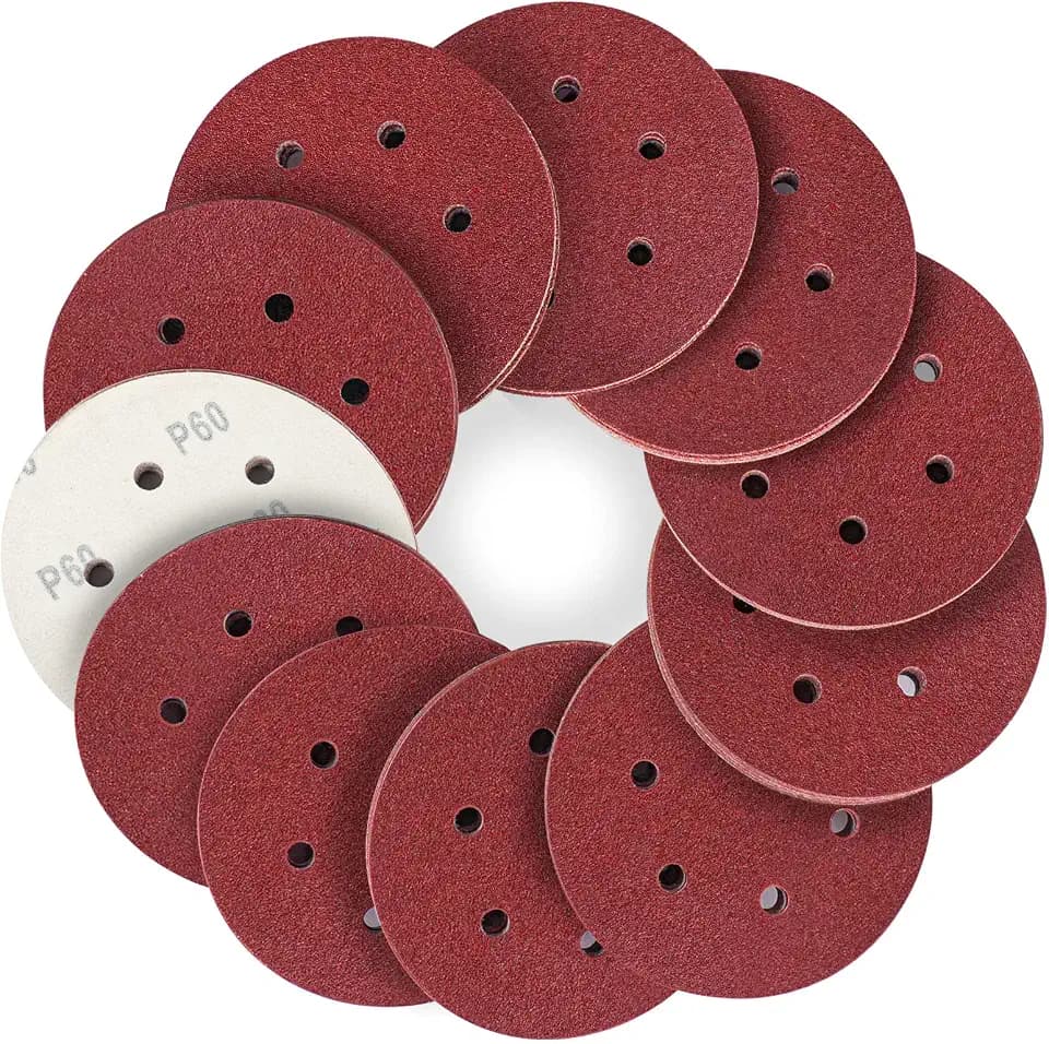 STEBRUAM Schleifpapier 150mm Klett 60 Körnung für Exzenterschleifer