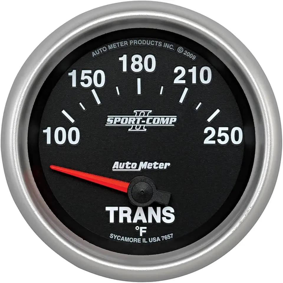 Auto Meter 7657 Sport-Comp II 2-5/8" 100-250 F Short Sweep Electric Transmission Temperature Gauge