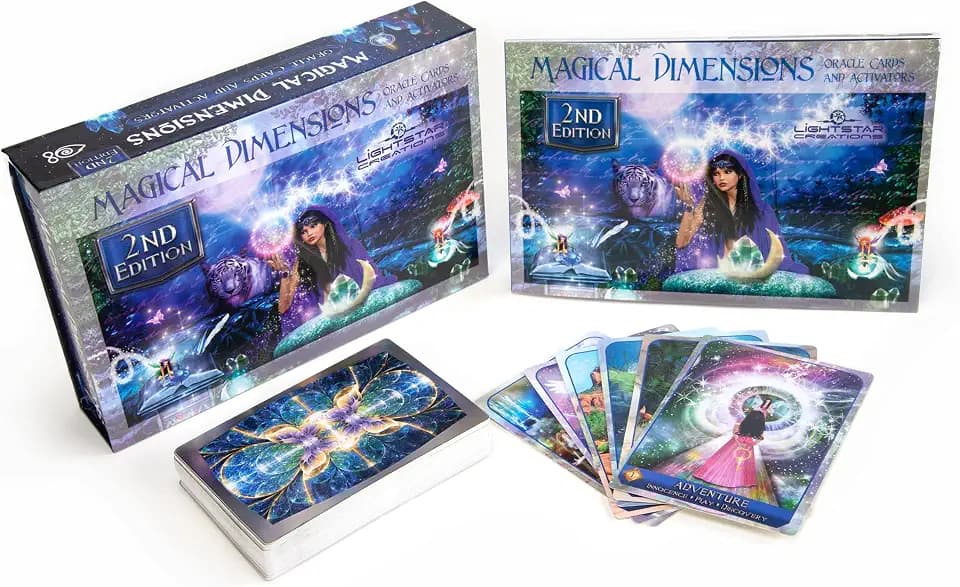 Magical Dimensions Oracle Cards and Activators: (Oracle Kit Box Set with 55 Cards and Guide Book)