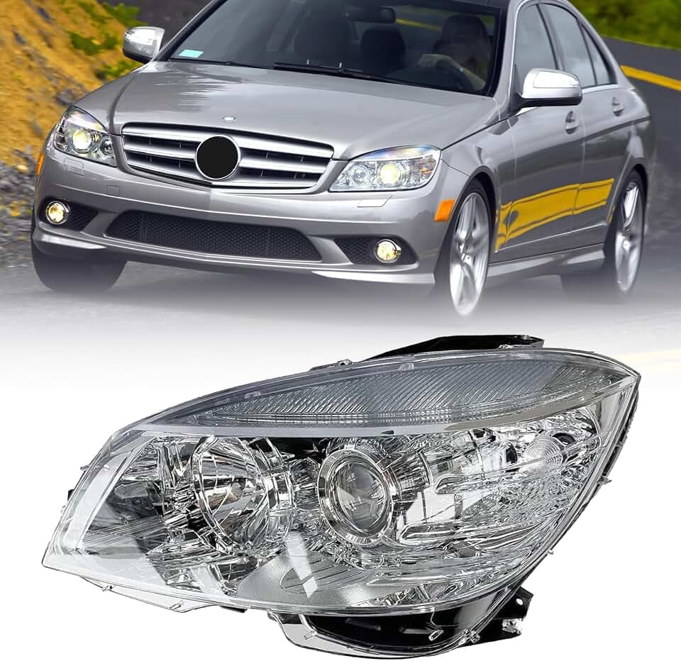 Left Side Headlight For 2008-2011 Mercedes Benz W204 C Class