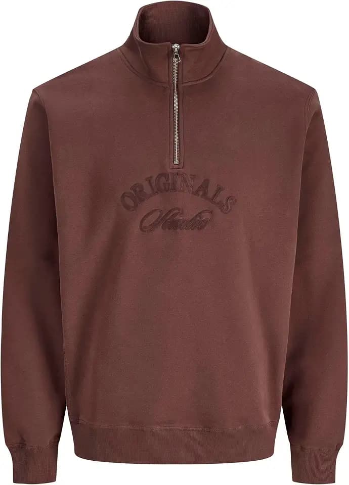 JACK & JONES Male Sweatshirt mit halbem Reißverschluss Sweatshirt mit halbem Reißverschluss
