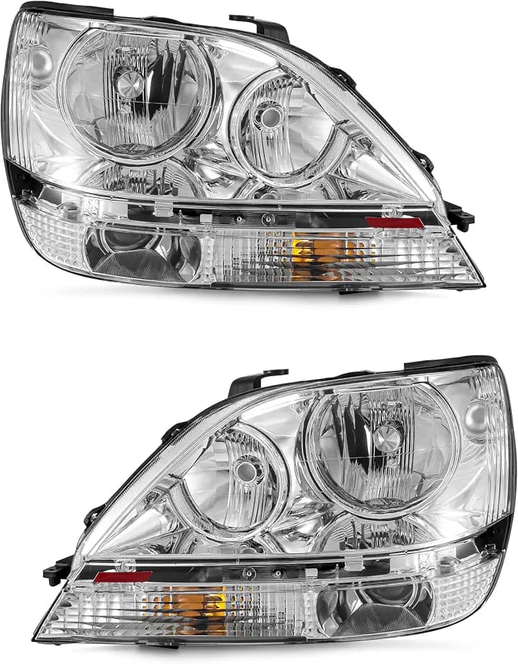 for 1999-2003 Lexus Rx300 Headlights Chrome Pair