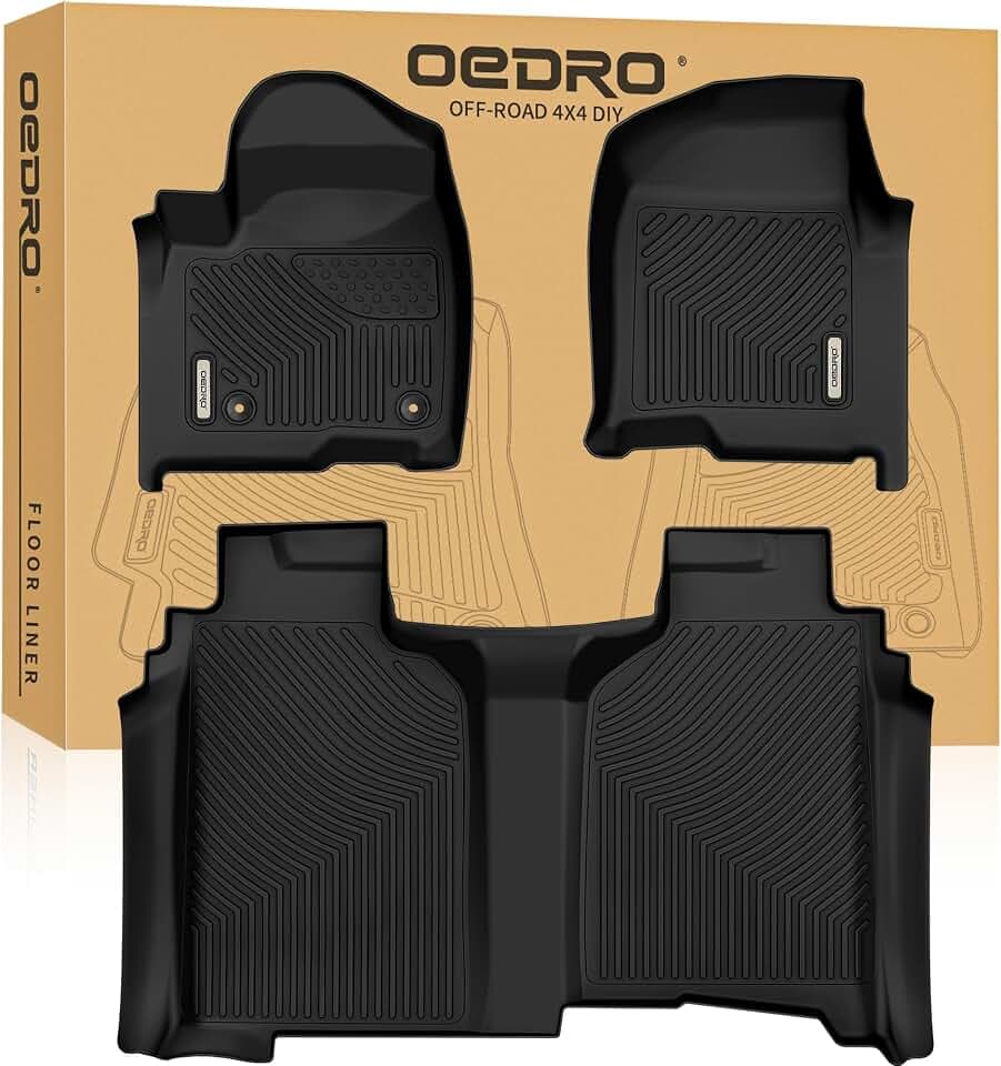 OEDRO Floor Mats Fit for 2019-2026 Chevy Silverado/GMC Sierra 1500