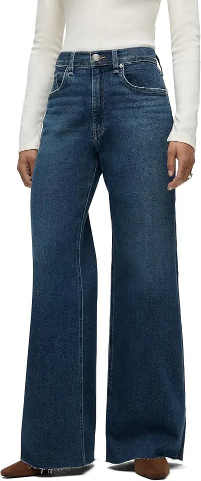Hudson Womens Jodie High Rise Loose Fit Wide Leg Jean