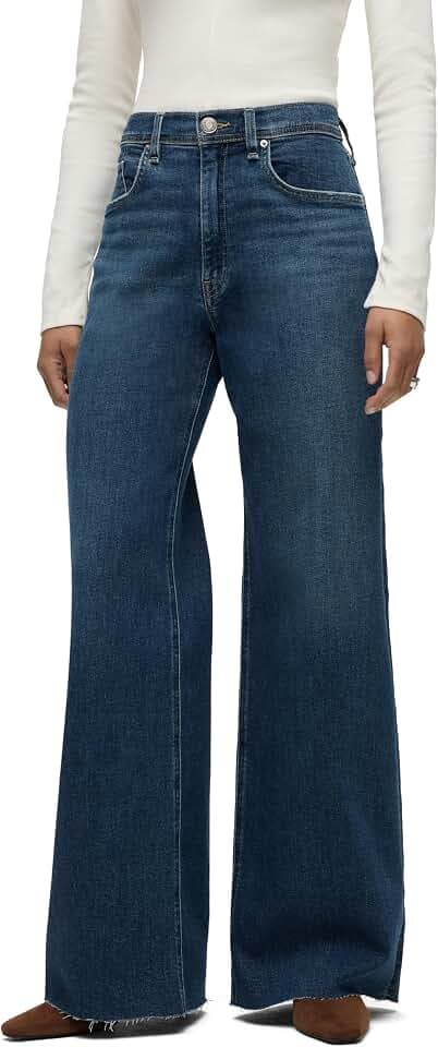 Hudson Womens Jodie High Rise Loose Fit Wide Leg Jean
