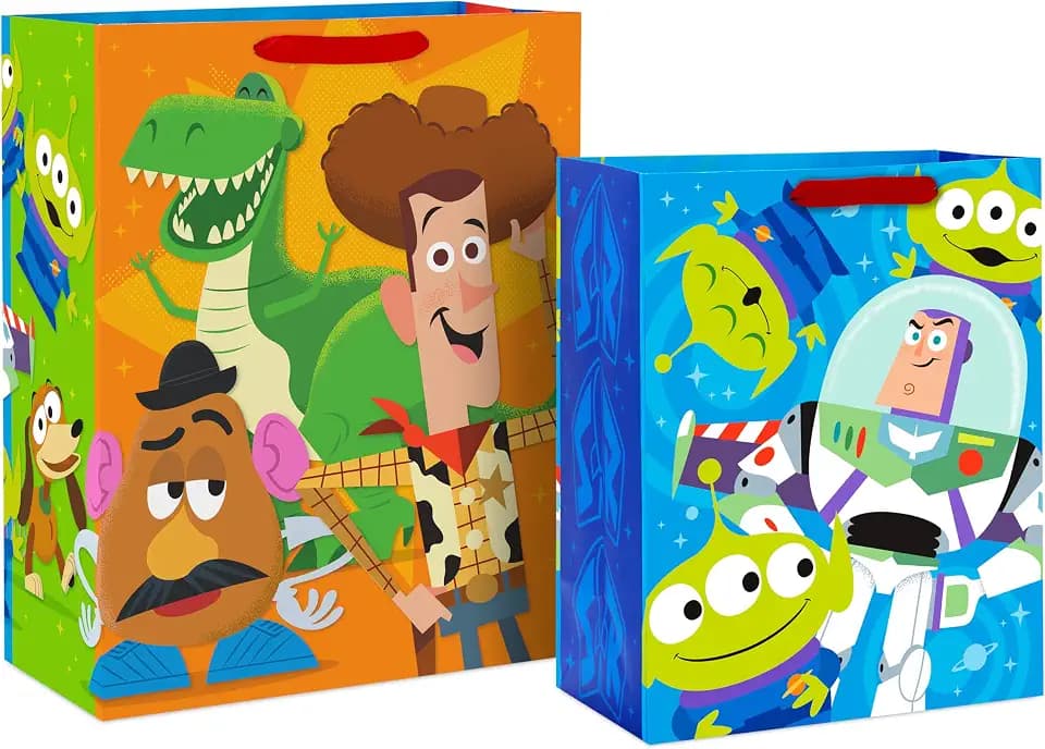 Hallmark Disney Pixar Gift Bags for Kids, 2-Pack (Toy Story)