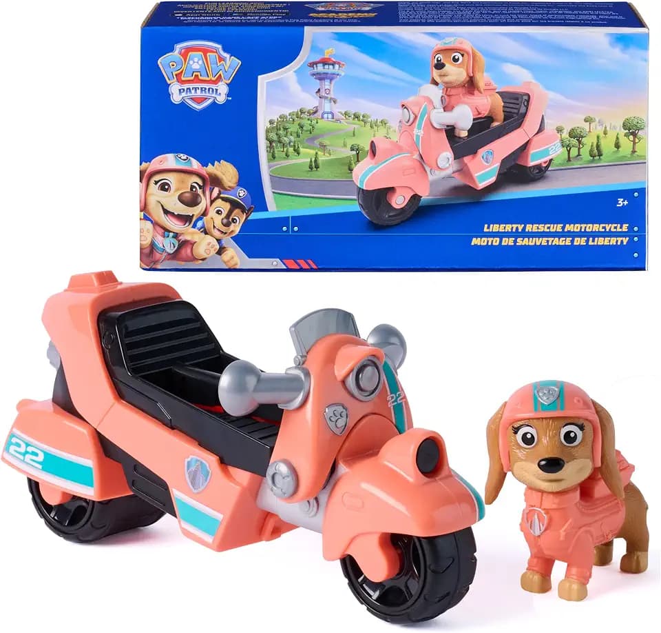 Paw Patrol Liberty Rescue Motorcycle Bike Toy and Action Figure