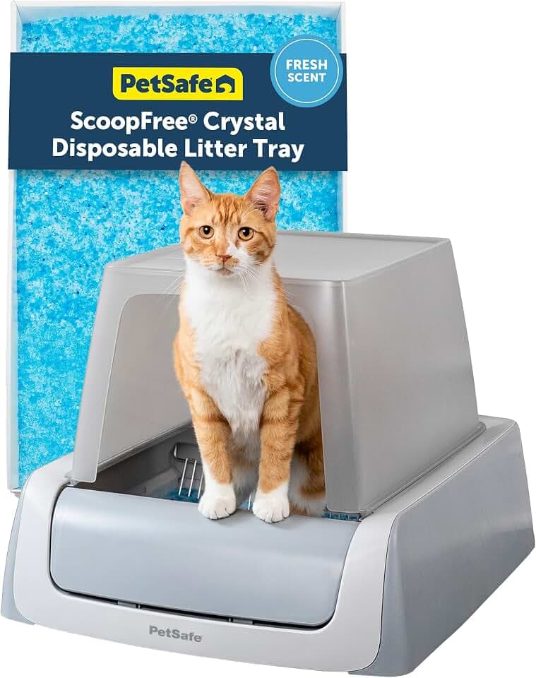 PetSafe ScoopFree Crystal Pro Legacy Self-Cleaning Litter Box, Front-Entry