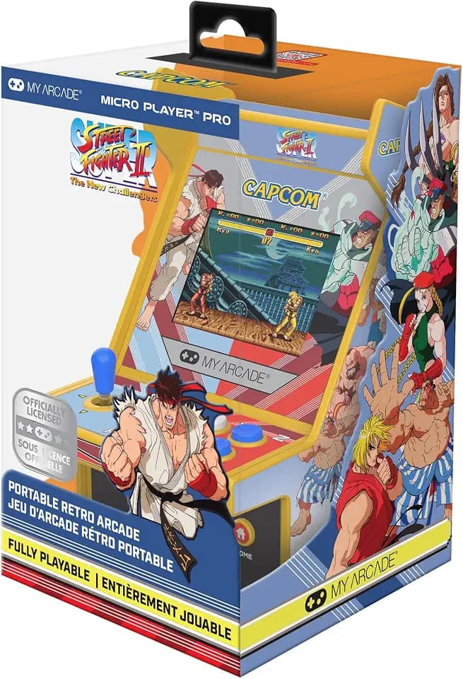 My Arcade Super Street Fighter II Micro Player Pro: Capcom Games, Classic Arcades, 2 Games in 1