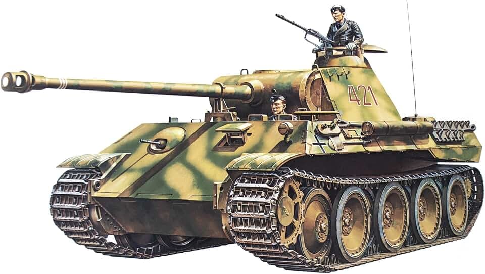 Tamiya 35065 - 1:35 WWII Deutsche SdKfz.171 Panther A (2), Panzer, Camo, Erdton