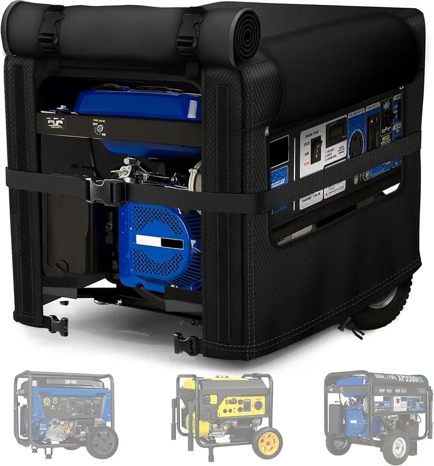 900D Heavy-Duty Waterproof Generator Cover,32 x 24 x 24 inch,Black.