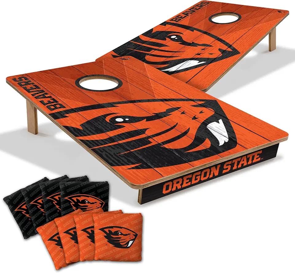YouTheFan NCAA 2’ x 3’ Wood Cornhole Game with Logo Bags
