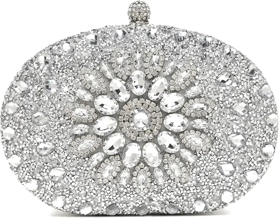 Beaguful Women's Evening Bags Sparkly Rhinestone Clutch Purses Luxury Handbags