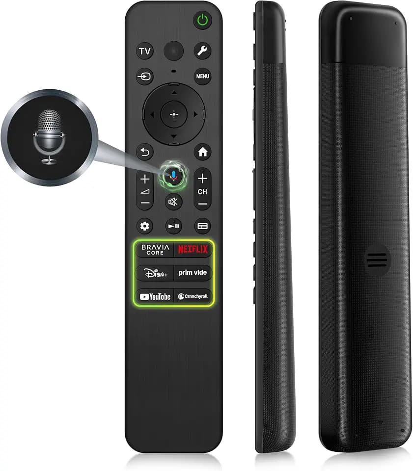 Voice Remote for Sony-TV-Remote, Replacement for All Sony Remote Control for Bravia Smart TV with Voice Function, for Bravia 4K 8K UHD LCD HD LED OLED Series TVs with 6 Shortcut Buttons