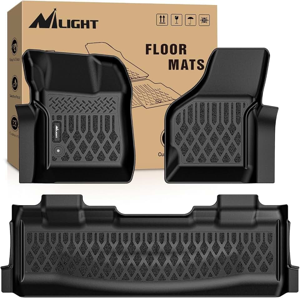 Nilight TPE Floor Mats for Ford F250 F350 F450 Super Duty Crew Cab