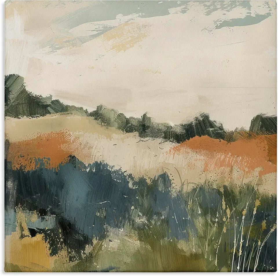 'Abstract Neutral Landscape'| Canvas Art