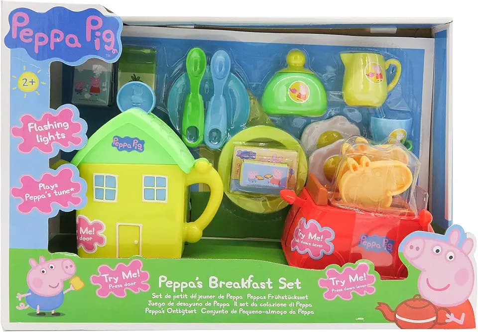 CYPBRANDS 1684664 Pig Peppa Wutz Frühstücksset, Mehrfarbig, Desayuno