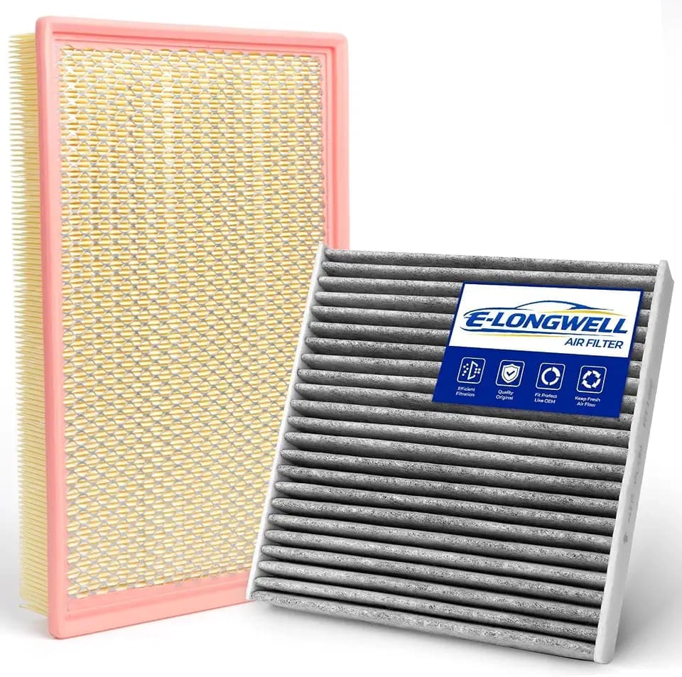 Cabin & Engine Air Filter Kit Fits RAM 1500 (2019-2026), 1500 Classic (2019-2024), for Submodel: Big Horn/Laramie/Limited/Lone Star/Rebel/Sport/Tradesman/Special Service/Outdoorsman/Hemi