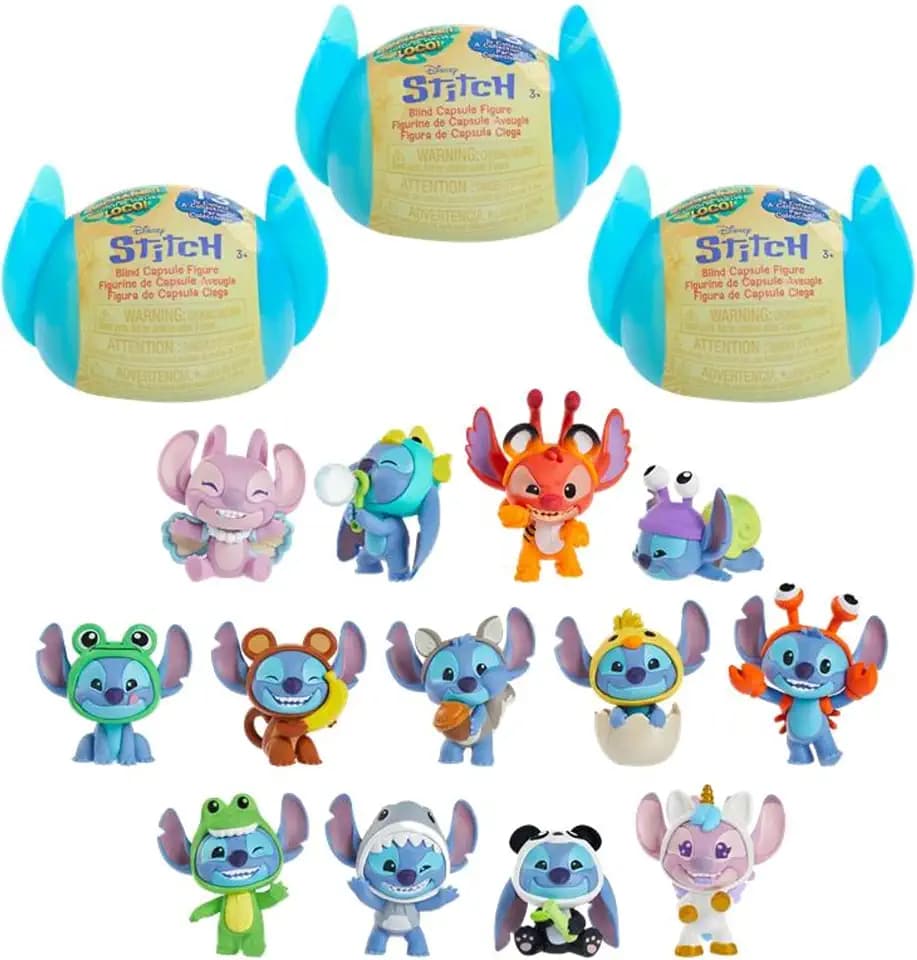 Disney Stitch Goes Wild Collectible Mini Figure 3-Pack by Just Play