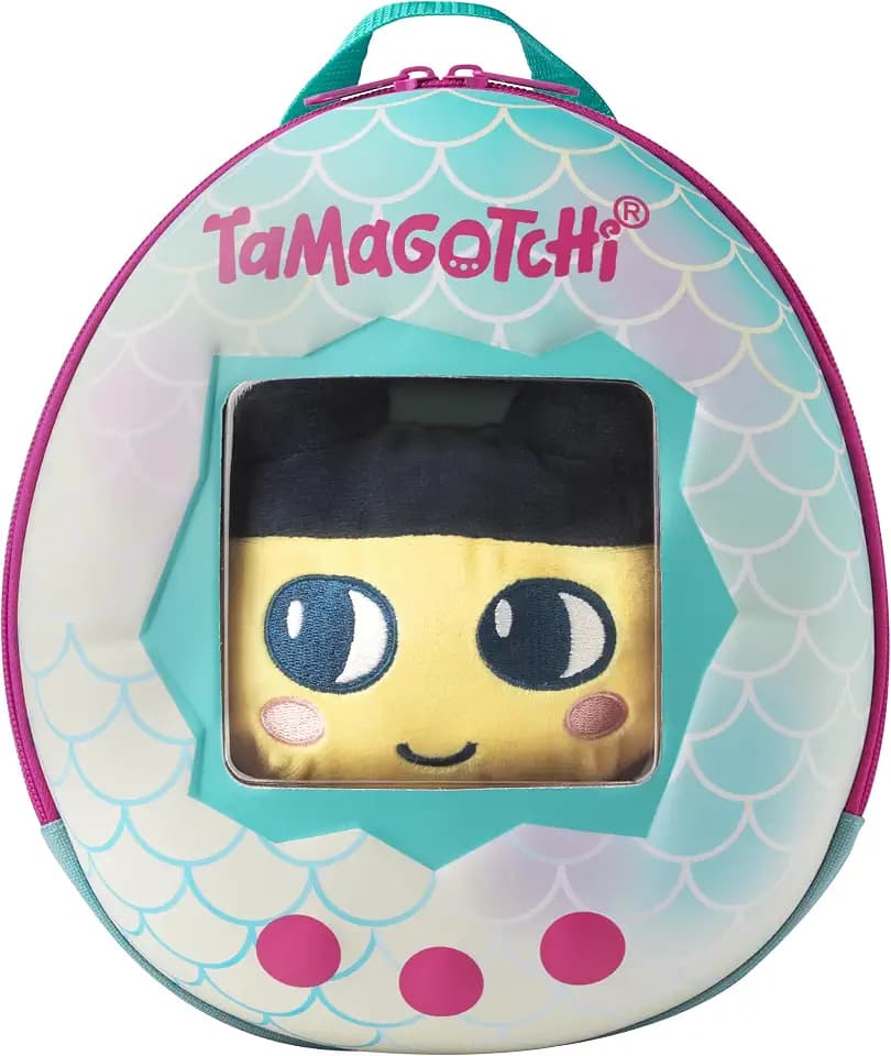 Bandai - Tamagotchi - 3-in-1-Rucksack – Flauschiges Mamechi-Plüschtier inklusive – 90781
