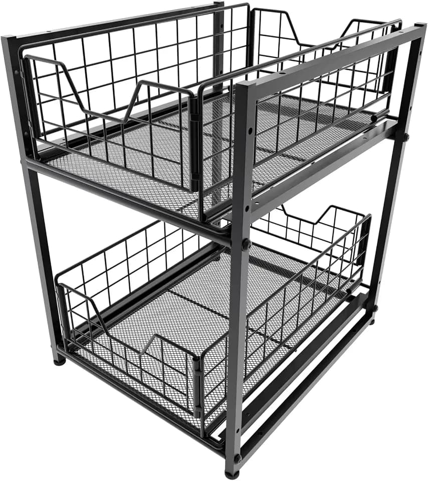 KD Essentials – Spülschrank-Organizer – 2 Etagen, Vollmetall