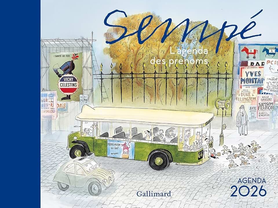 Agenda Sempé 2026: L'agenda des prénoms