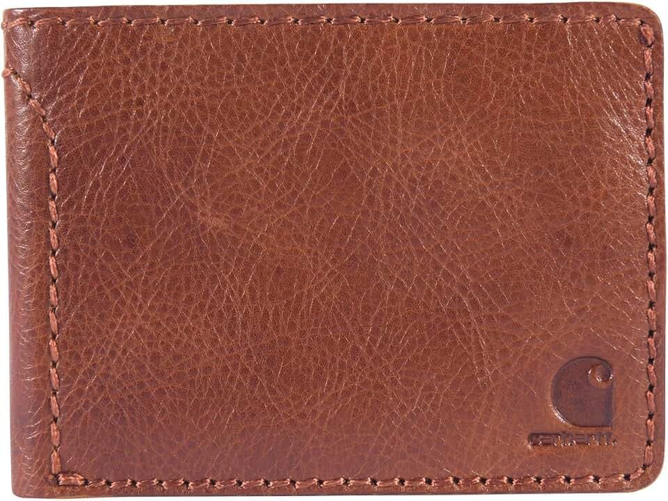 Carhartt Patina Leather Bifold Wallet Brown
