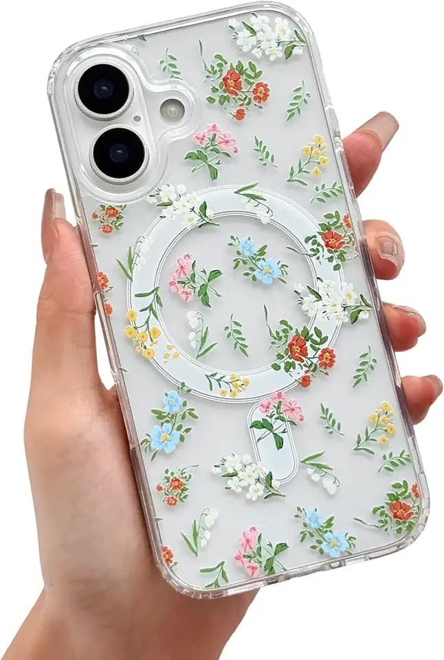 ZTOFERA for iPhone 17 Case Fit for MagSafe - Wildflower