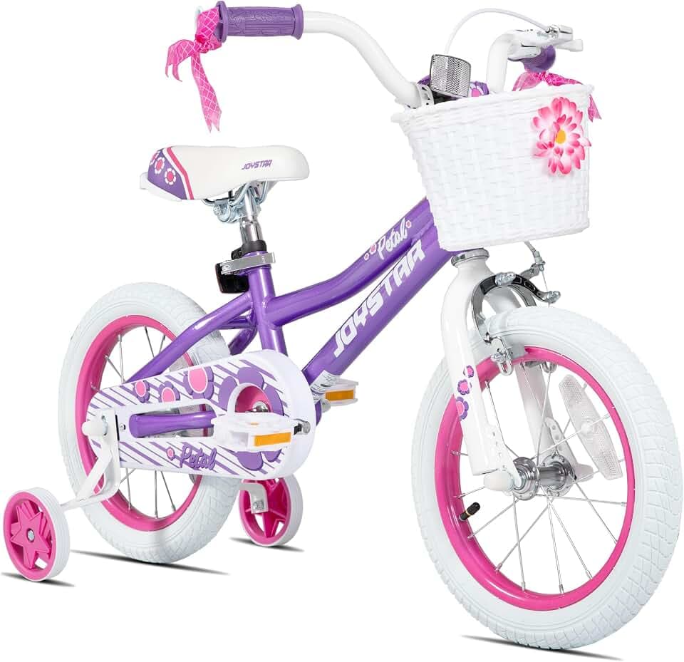 JOYSTAR Petal Girls Bike for Toddlers and Kids Ages 2-10Y