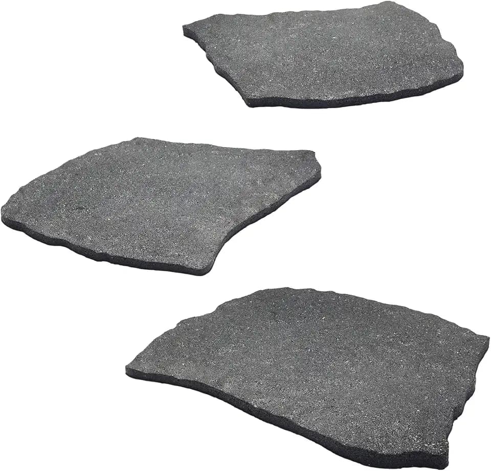 Sekcen 3 Pack Rubber Stepping Stones Outdoor Garden Rubber Pavers Pathway Walkway Paving Stones