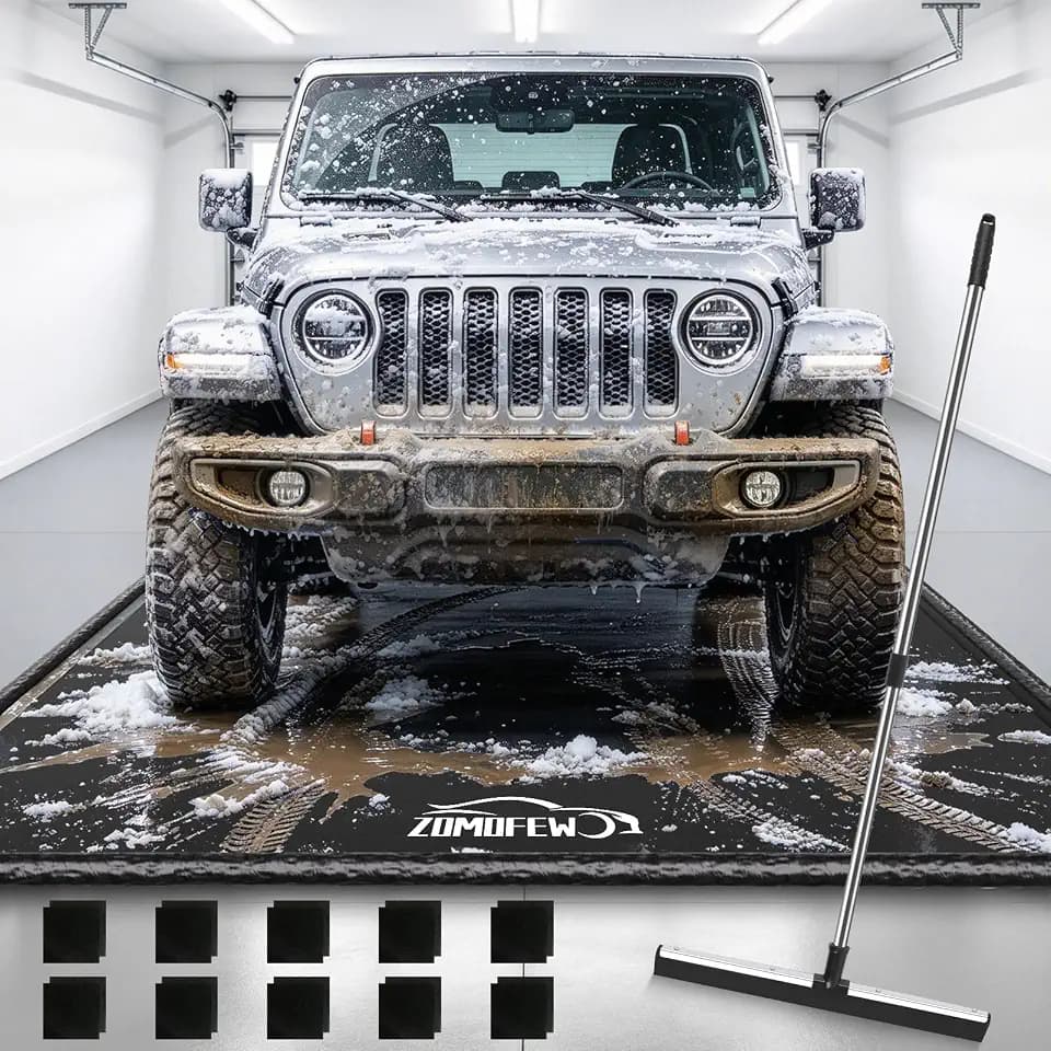 8'6" x 20' Garage Floor Mat, 650 GSM Heavy Duty Waterproof Garage Car Mat
