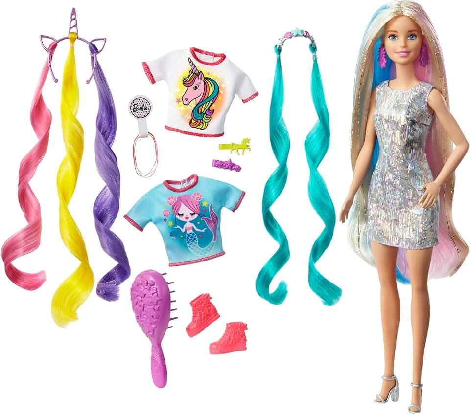 Barbie Fantasy Meerjungfrau-Puppe, Bekleidung und Zubehör