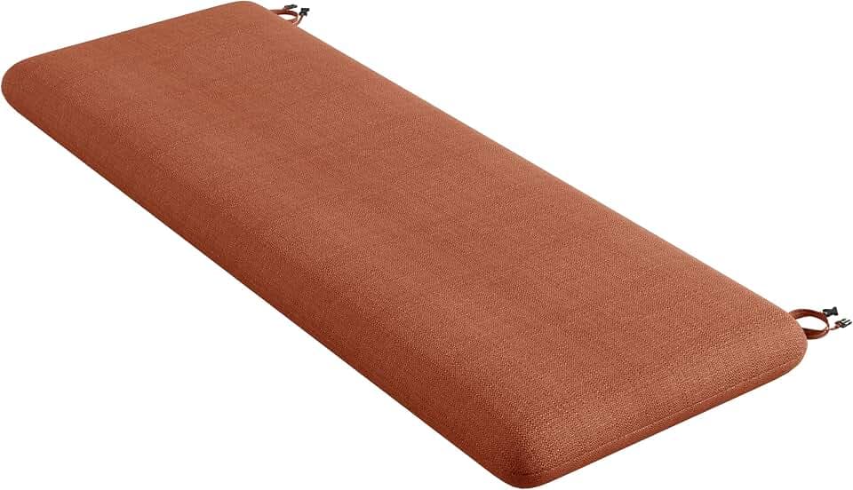 Codi Outdoor Bench Cushion for Patio Furniture, 42x18'', Spice