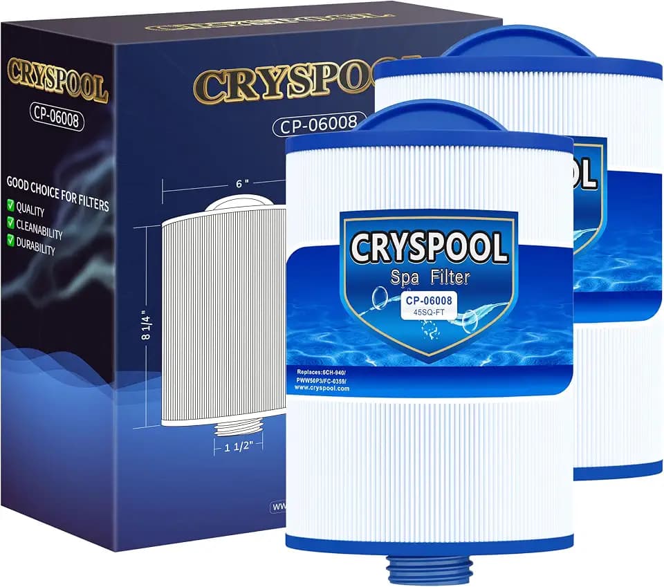 Cryspool 06008 Spa Filter Replaces 6CH-940, PWW50P3