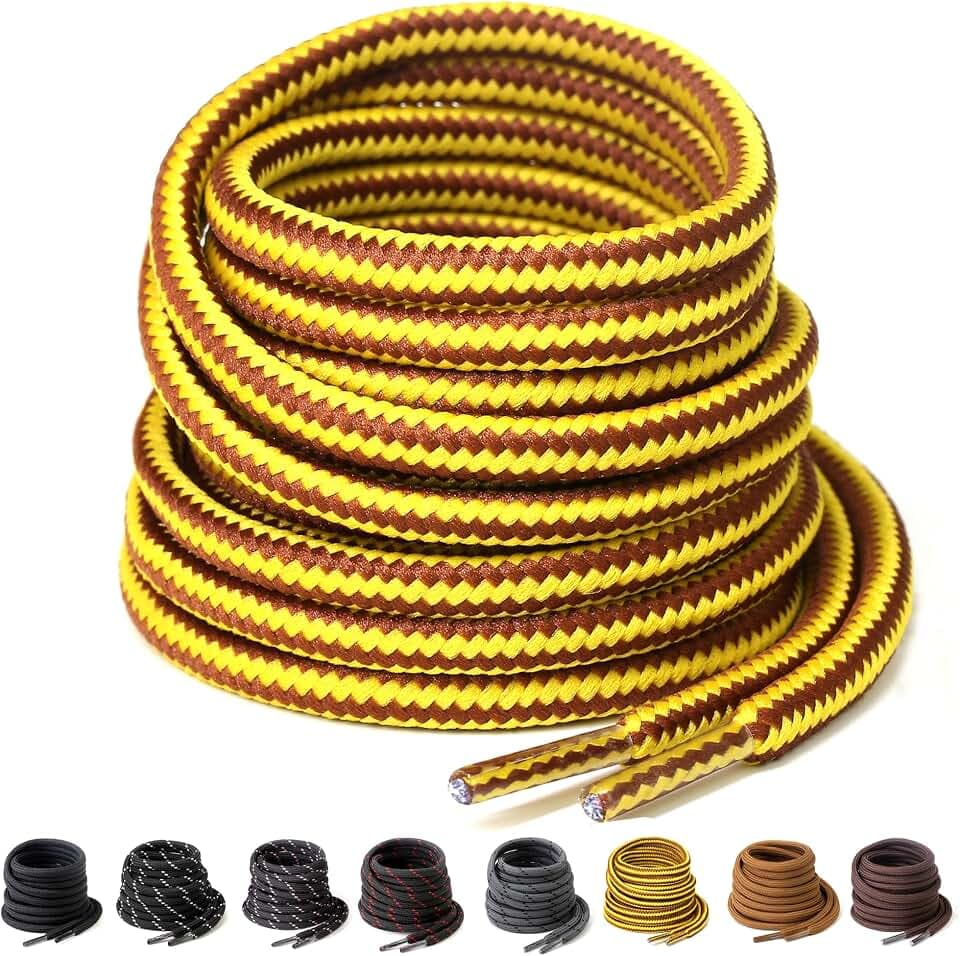 Stiefel Schnürsenkel Reißfest 4.5mm für Wanderschuhe Arbeitsschuhe