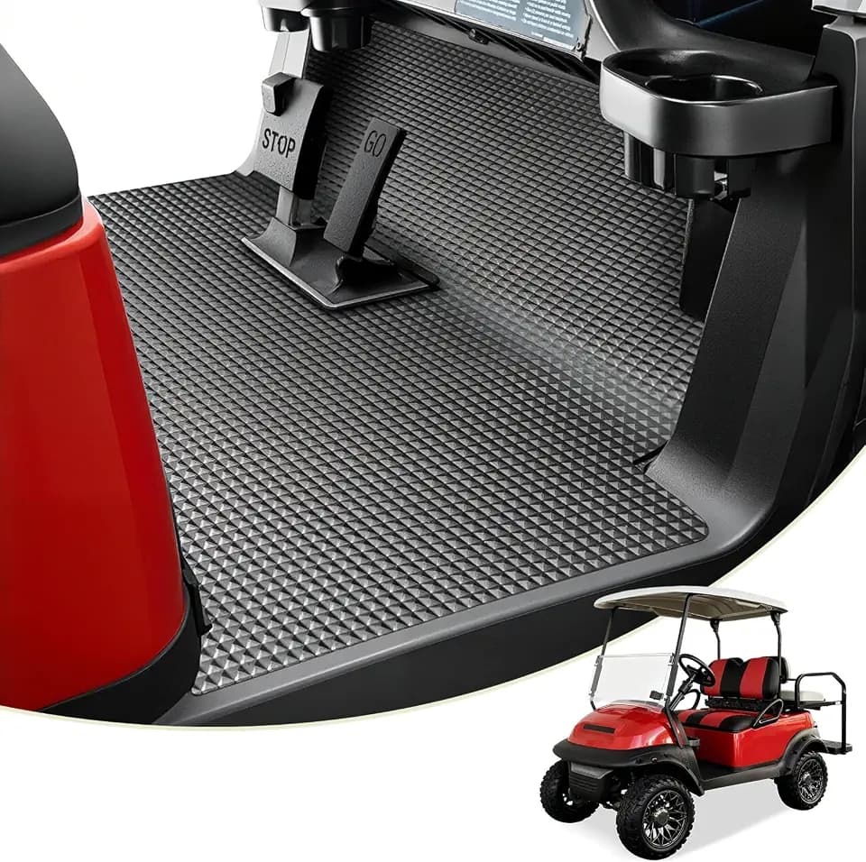 Tecoom Golf Cart Floor Mats fit for Club Car DS/Precedent, EZGO RXV/TXT, Yamaha G22 / G29, Golf Cart Accessories